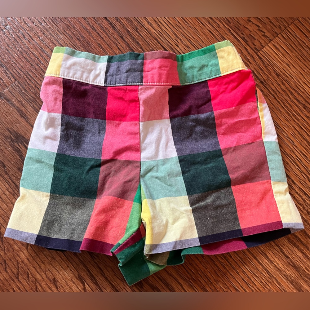 Janie and Jack Madras Plaid Baby Shorts - 18mo